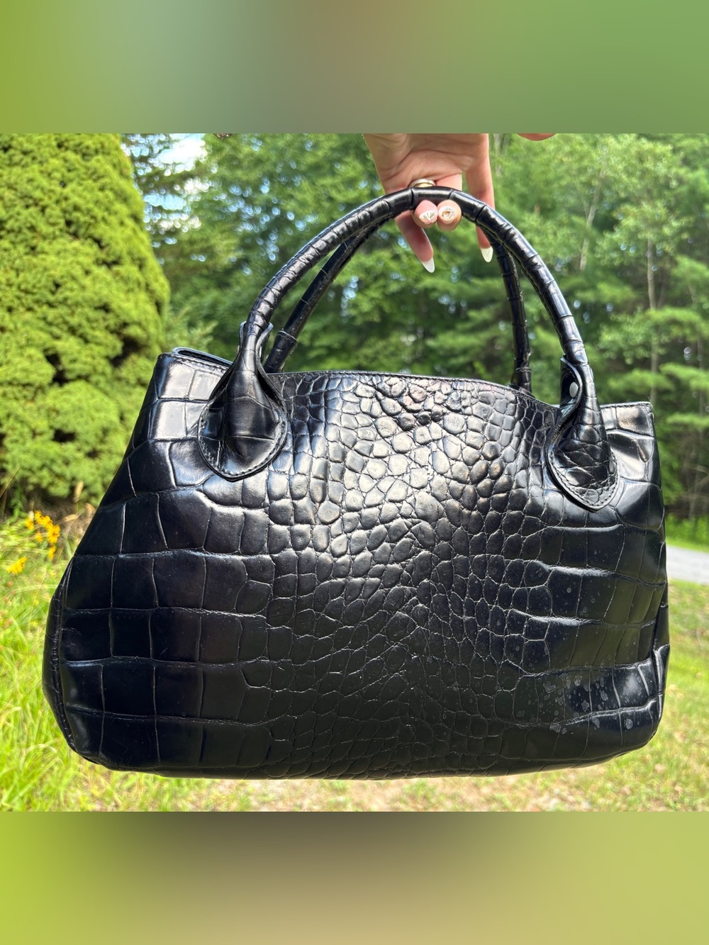 Furla Croc-Embossed Shoulder Bag - Picture 17 of 17